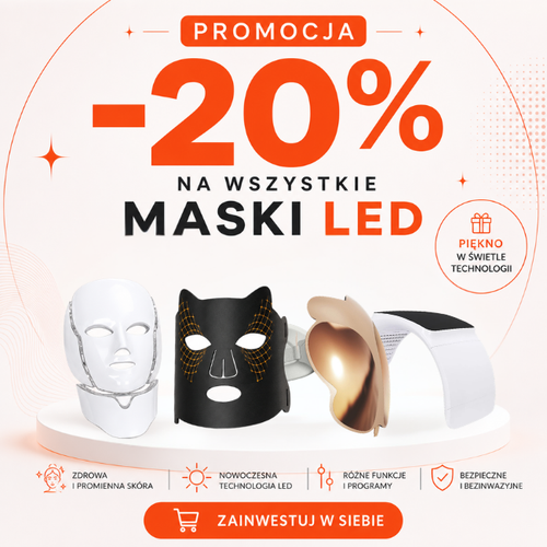 Promocja -20% na wszystkie maski LED